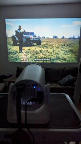 Portable 4K Mini Projector – Best for Home Theater & Cinema photo review